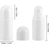 10Pcs Empty Roll On Bottles Deodorant Container
