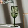 Champagne Flute Barware Stemware Vintage Glass Drinkware Green Stemware Vintage Green Glassware Green Goblet Wine Glass