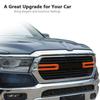 Front Grill Inserts Cover Trim Kit For Dodge Ram 1500 2500 3500 2019-2021 Orange