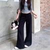 Women's Early Autumn Mid-Rise Drawstring Wide-Leg Sweatpants