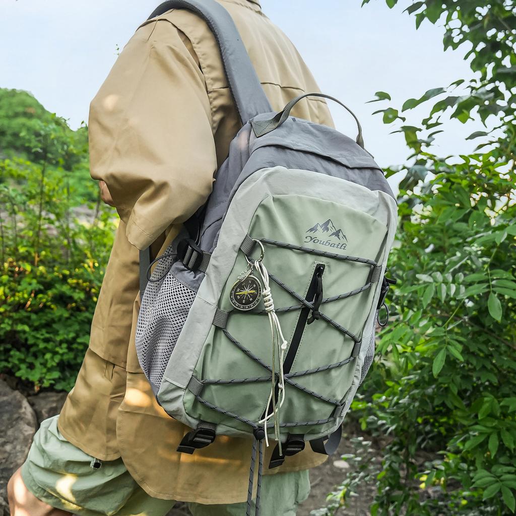 Schoolbag Lightweight Men's Backpack Ins Korean Version Outdoor Mountaineering Travel Cycling Backpack Commuter Large Capacity School Bag Women