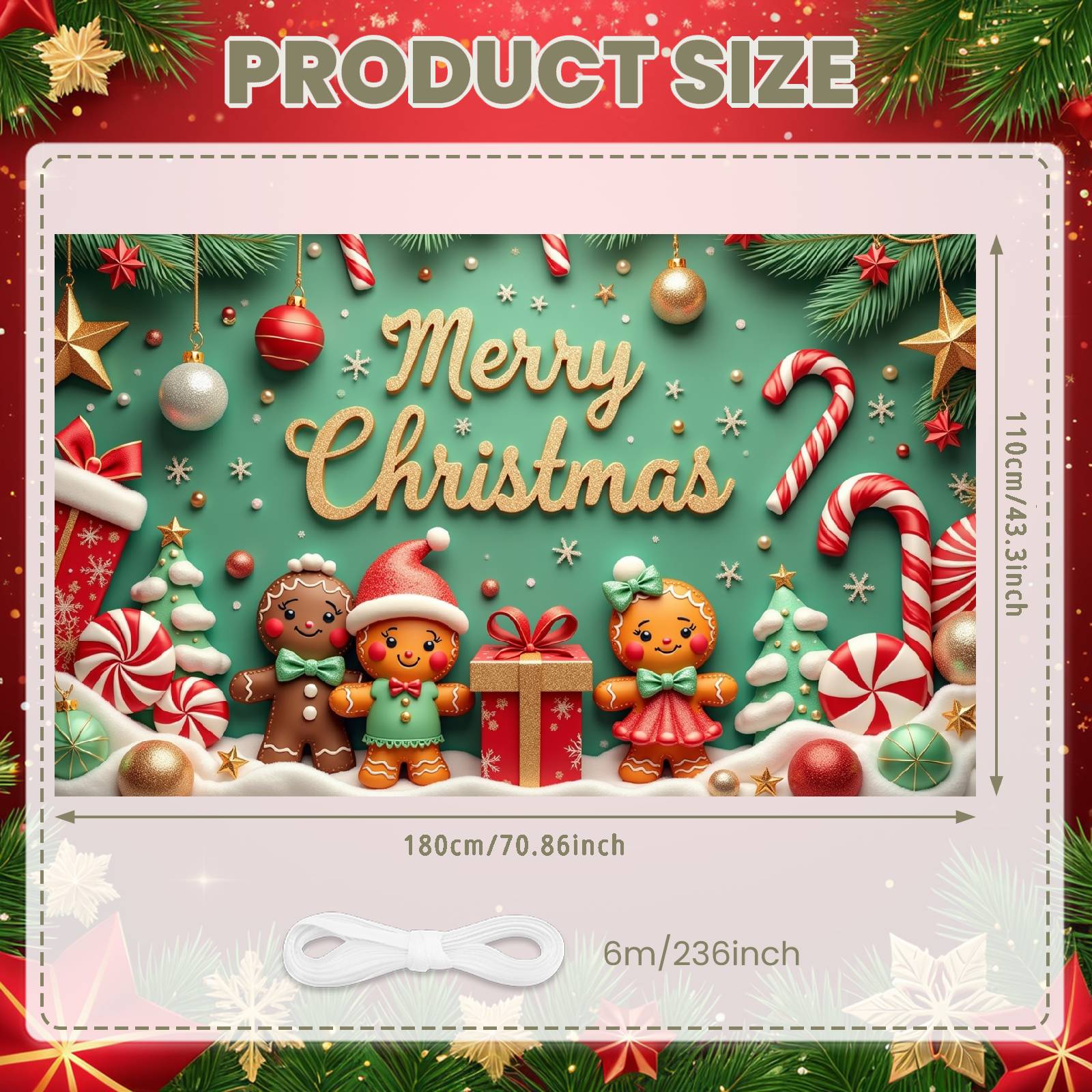 Merry Christmas Banner Festive Xmas Event Display Festive Background Christmas Tree Decoration Xmas Display For Festive