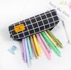 Simple Canvas Pencil Case Stationery Storage Bag Box High-end Pencil Case for Junior and Senior High School Students