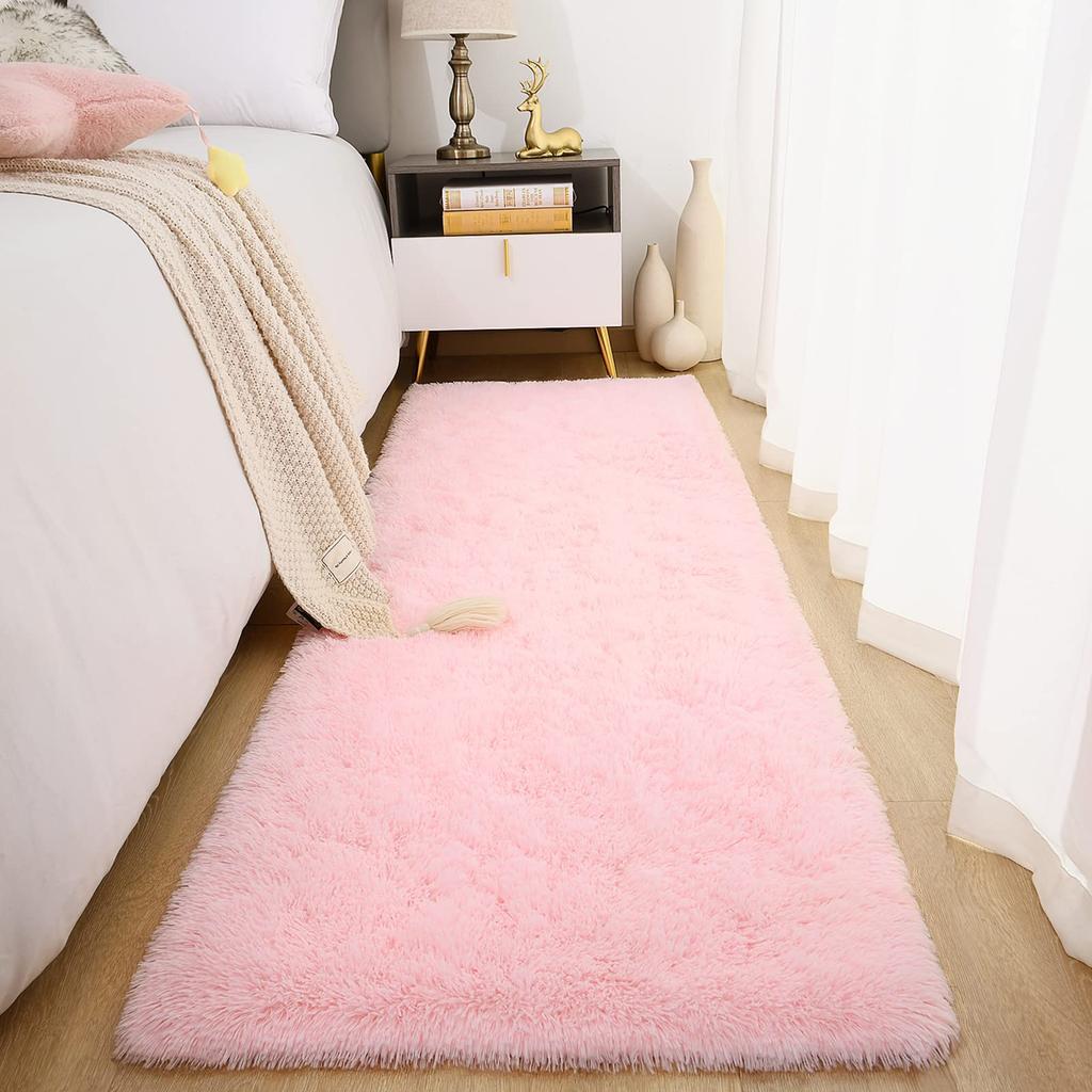 Soft Running Rug, Plush And Fluffy Bedroom And Living Room Carpet, Nursery And Children's Room Floor Mat For Home Decor