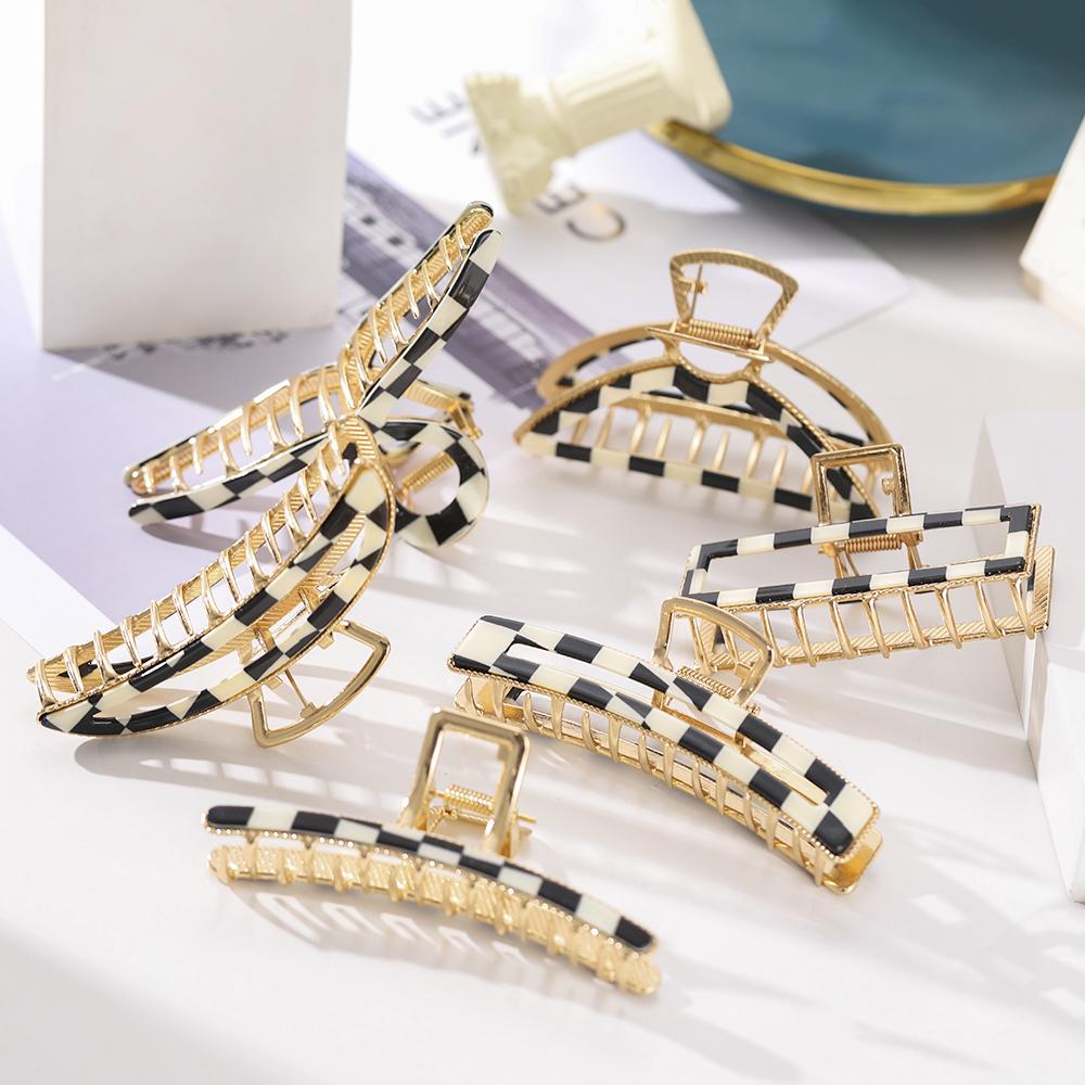 2023 Black and White Decorative Headdress Student Hairpin Temperament Women's Fashion Hairpin