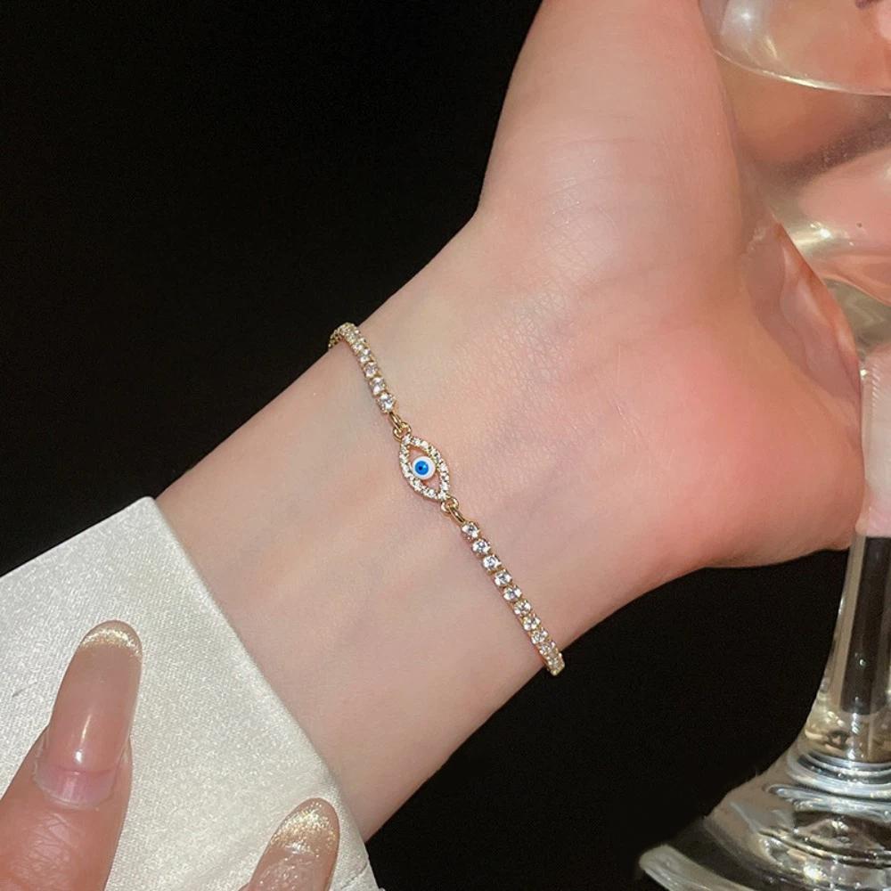 Luxury Vintage Glaze Devil's Eye Bracelet Devil's Eye Banquet Clothes Jewelry  Party Favors