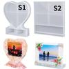 Love Heart Square Photo Frame Epoxy Mold for DIY Craft Resin Decorative Craft Jewelry Making Mold Silicone Mould
