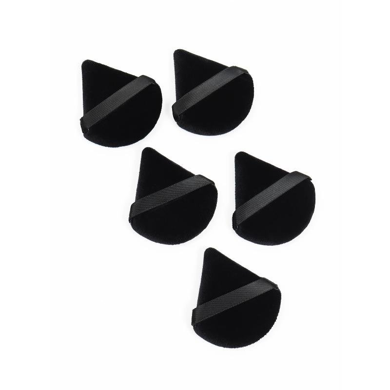 Black Triangle Powder Puff Facial Makeup Sponge Soft Velvet Cosmetics Puff Mixer Beauty Foundation Make-Up Sponge Makeup Access