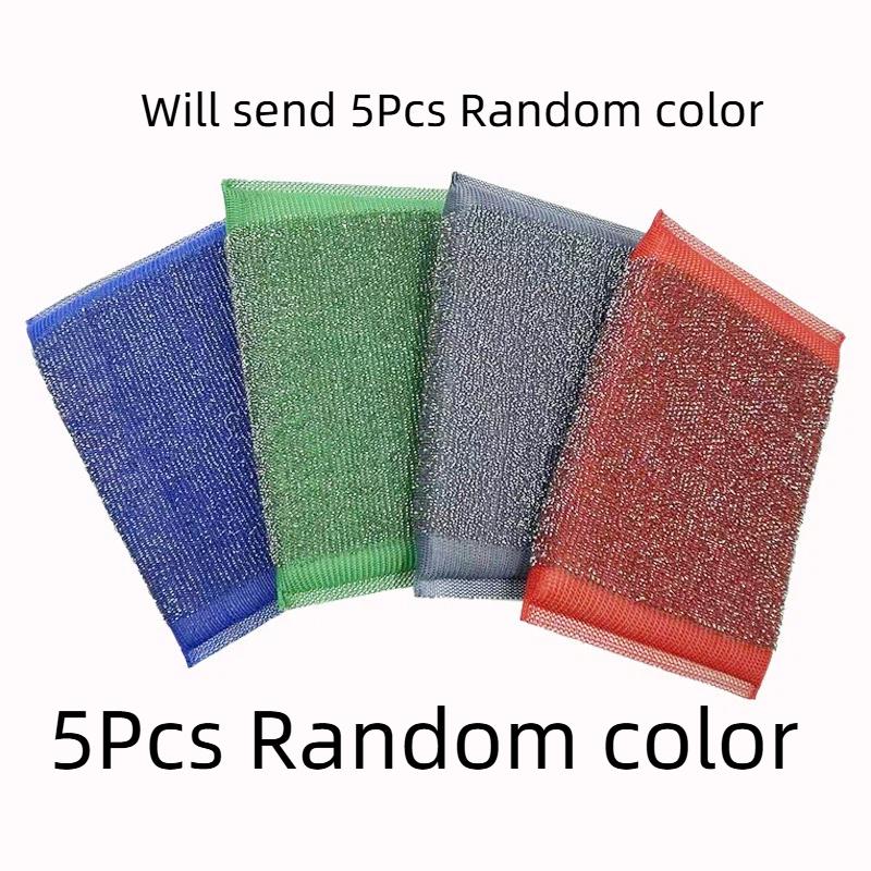 6Pcs Kitchen Dishwashing Sponge Does Not Hurt Pot Brush Pot Artifact Household Scratch-free  Sponge Wipe Brush Cleaning tools