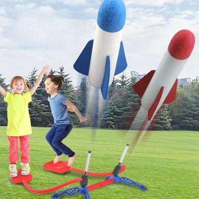 Kinder Luftrakete Fußpumpe Werfer Spielzeug Sportspiel Springen Treten Outdoor Kinderspielset Springsport Spiele Spielzeug Für Kinder