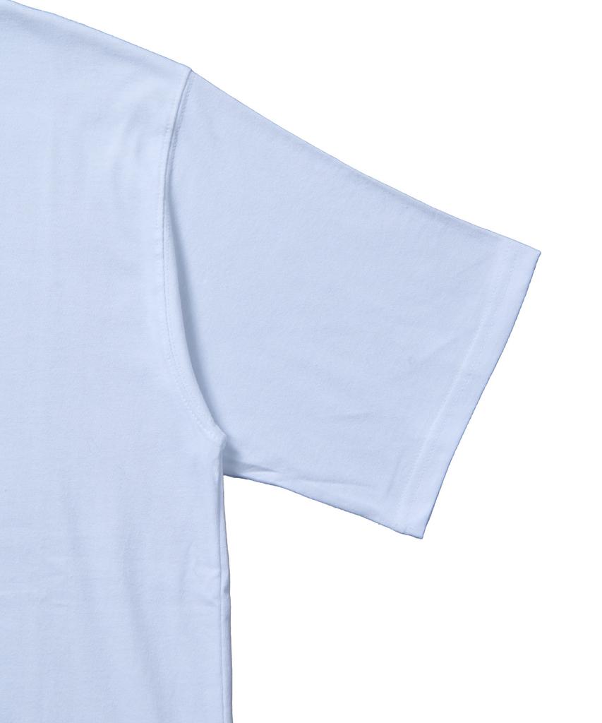 TEN PAST SEVEN Basic Logo Short Sleeve T-Shirt - White