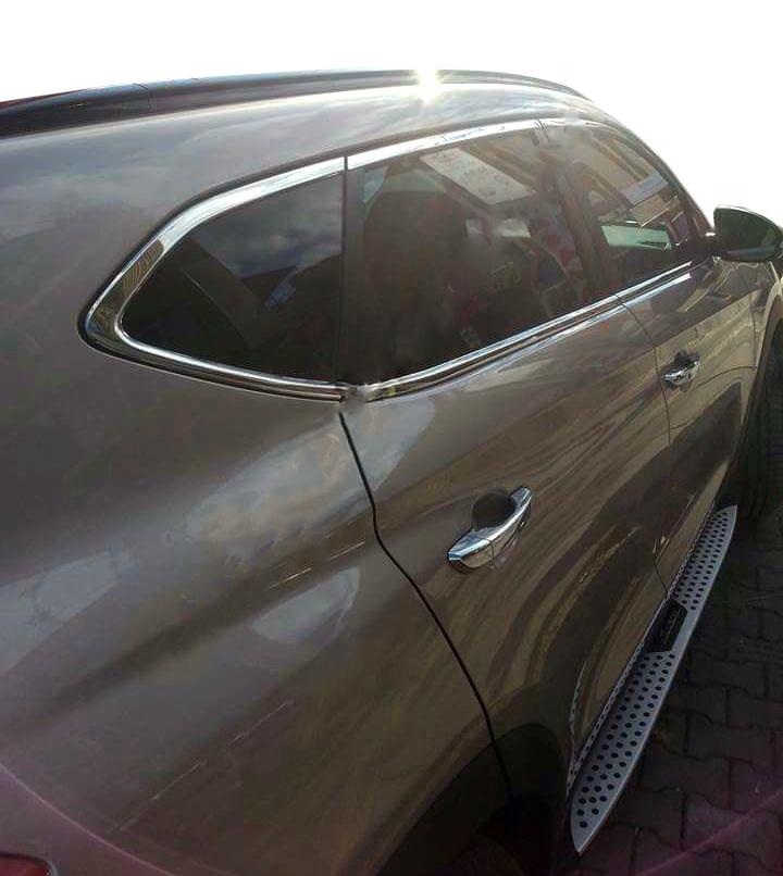 

Повна окантовка скла (14 шт, нерж) для Hyundai Tucson TL 2016-2021 рр.