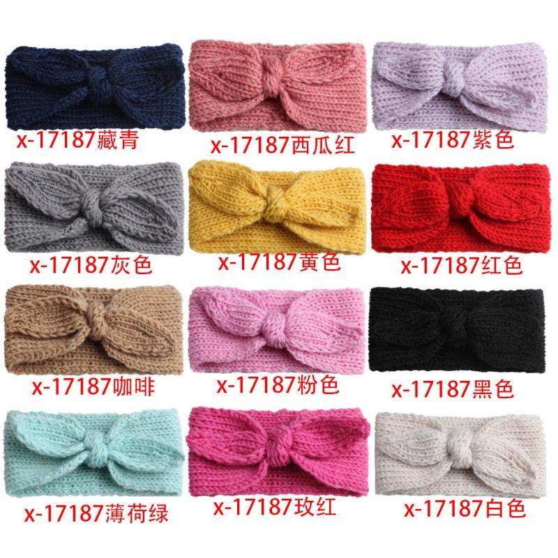 

New spring and autumn new wool headband children s rabbit ears baby hair accessories headscarf BabyHeadband