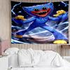 Huggy Wuggy Print Tapestry, Backdrop, Easy Setup, Ideal for Bedroom, Office & Living Room, with Aesthetic Wall Hanging Decor.