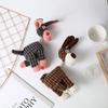 Cute Plush Dog Toy Funny Donkey Doll Animal Shape Bite Resistant Squeaky Tool Puppy Interactive Fluffy Supplies Birthday Gift