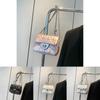 Trendy Black White Pink Silver Pu Small Square Shoulder Bag For Stylish Women