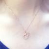 Purple Gold Gourd Diamond Pendant Femininity Design Colored Gold Rose Gold Clavicle Chain