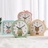 Candy color cartoon alarm clock student dormitory small alarm clock cartoon clock face bedside clock gift clock mute scan