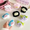 For AirPods Pro/AirPods Pro 2 Parody Expression Plush+TPU Protective Cover with Buckle