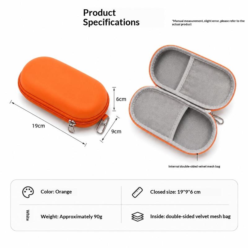Shockproof Hard Shell Double Glasses Case Lightweight Portable Dual Eyewear Storage Box for Sports Cycling Running Use
