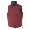 KENSHO ABE SPORTS Fleece Vest Zip Up Wine Red Size 5 L XL Japan(USED)