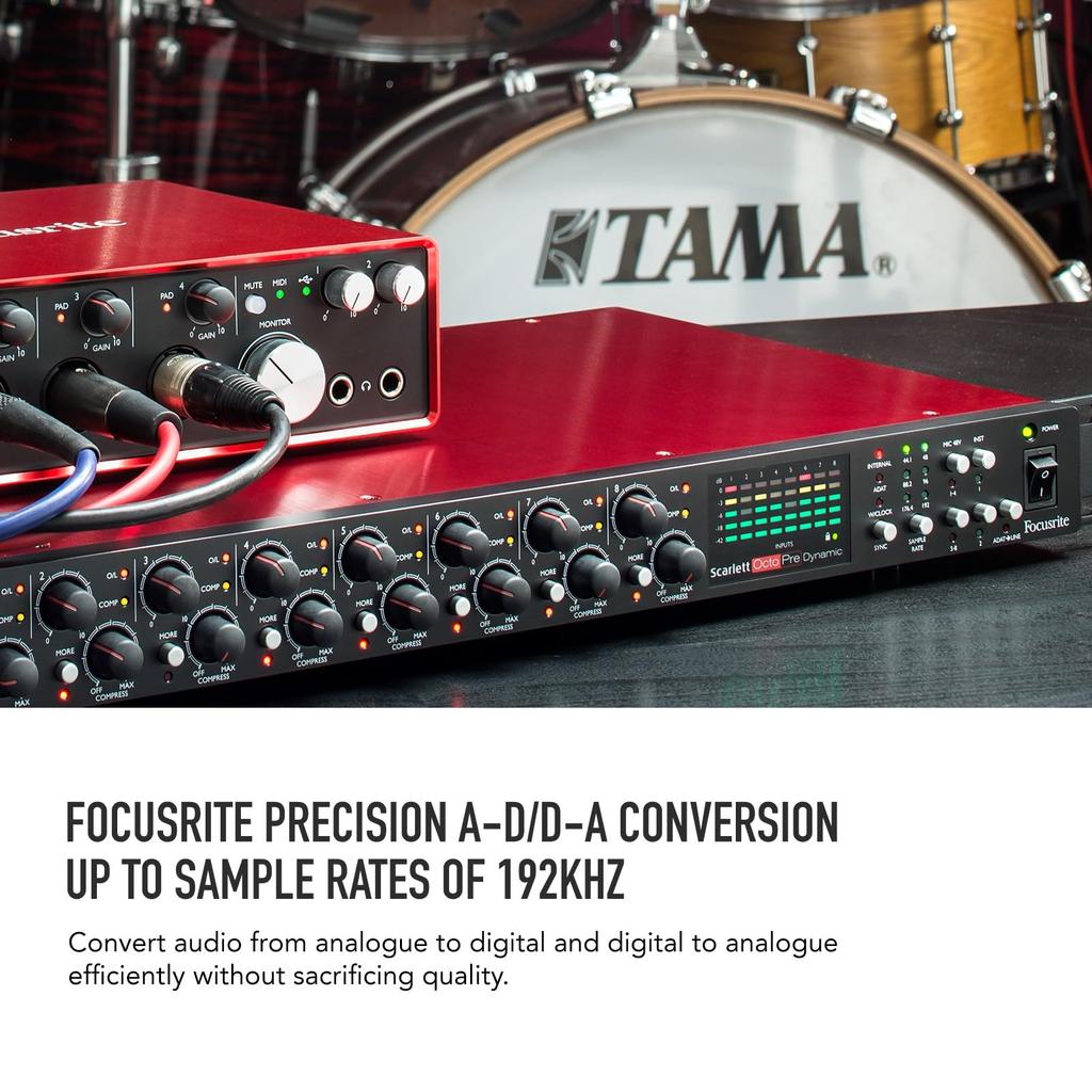 Focusrite Focusrite Mic Preamp Mic Preamp Analog Compressor Scarlett OctoPre Dynamic 8-channel & []