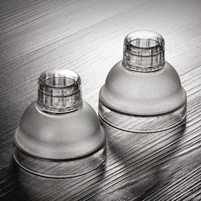 5pcs Leak-proof Mixing Cup Lid Splash-proof Groove Design Wine Mixer Lid Professional Thickened Bartender Cup Cover