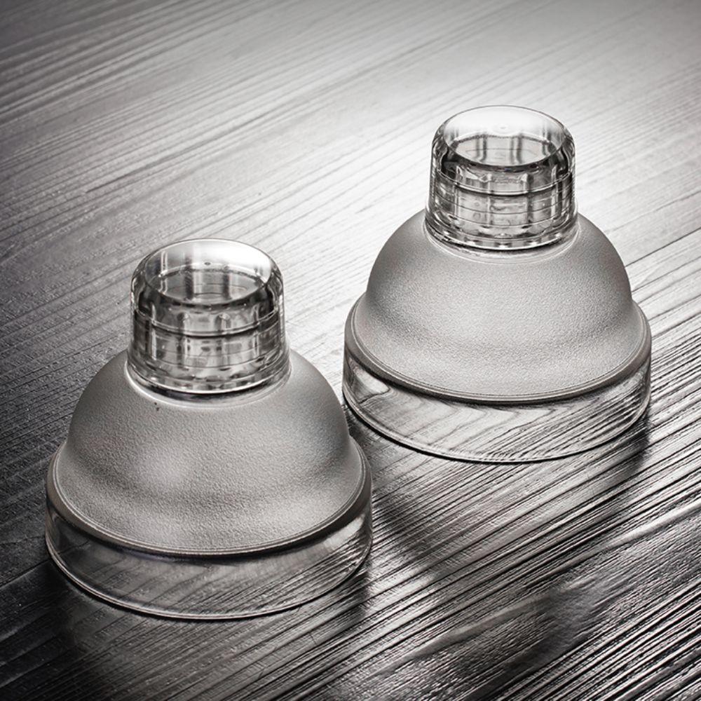 5pcs Bartending Tools Leak-proof Mixing Cup Lid Splash-proof Groove Design Wine Mixer Lid Thickened PC Bartender Cup Cover Bar