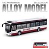 1/42 New Energy Bus Alloy Metal Diecast Model Car Sound & Light Pull Back Ideal Boy’s Children Toy Birthday Gifts with Children