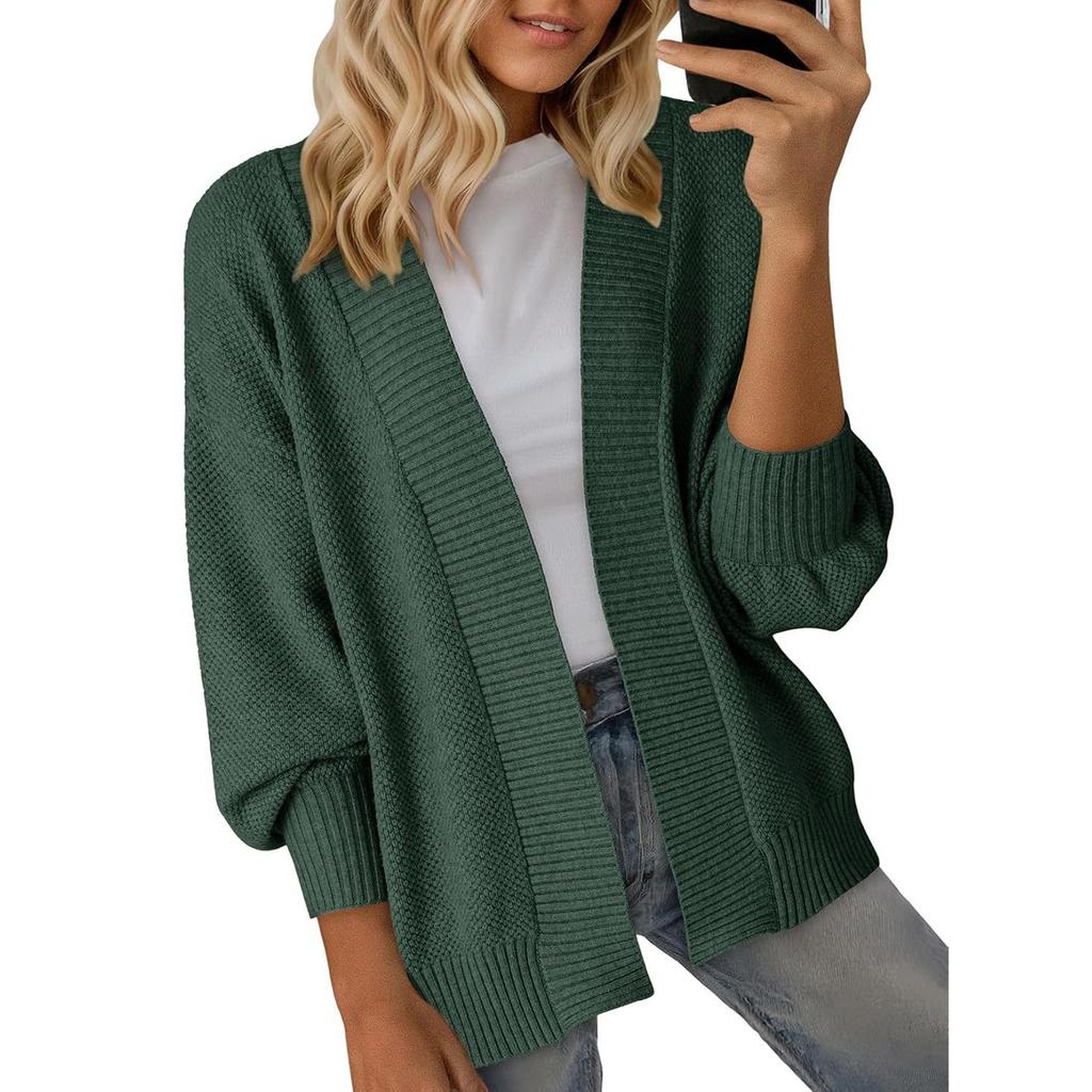 Women's Cardigan Sweaters Lightweight R-Neck Long Sleeve Outfits Fall Fashion Clothing