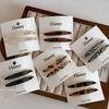 Acetate Willow Leaf Hair Clip - Gold Label, French Style, for Side Bangs, Women's High-End Accessory.