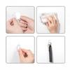 30pcs Transparent Acrylic Adhesive Hooks  No-Drill Strong Hooks For Bathrooms Kitchens Multi-Functional  Hooks