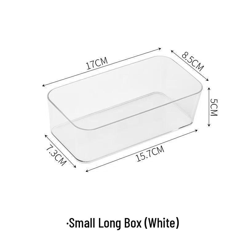 Cosmetic Storage Box Set with Built-in Drawer and Desktop Divider Organizer