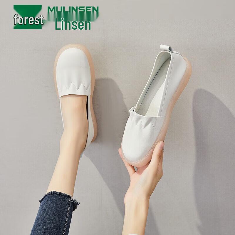 Mulin Sen Women s Slip-On Flat Casual Moccasin Shoes 38