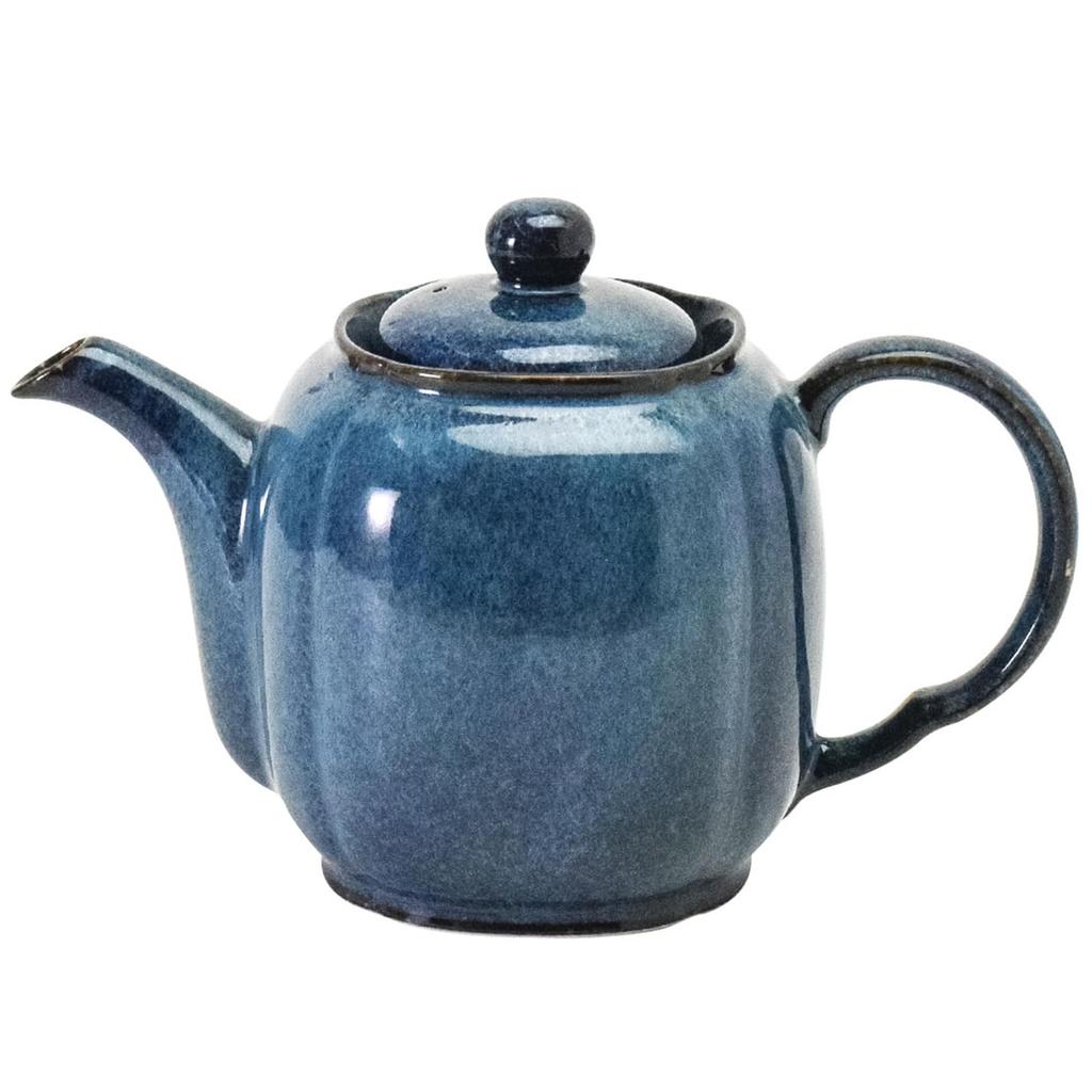 aito Seisakusho Teapot Microwave and Dishwasher Sea Cucumber Mino Made in 335101 "Aim" (approx. 500ml), Safe, Glaze, Navy, Ware, Japan,