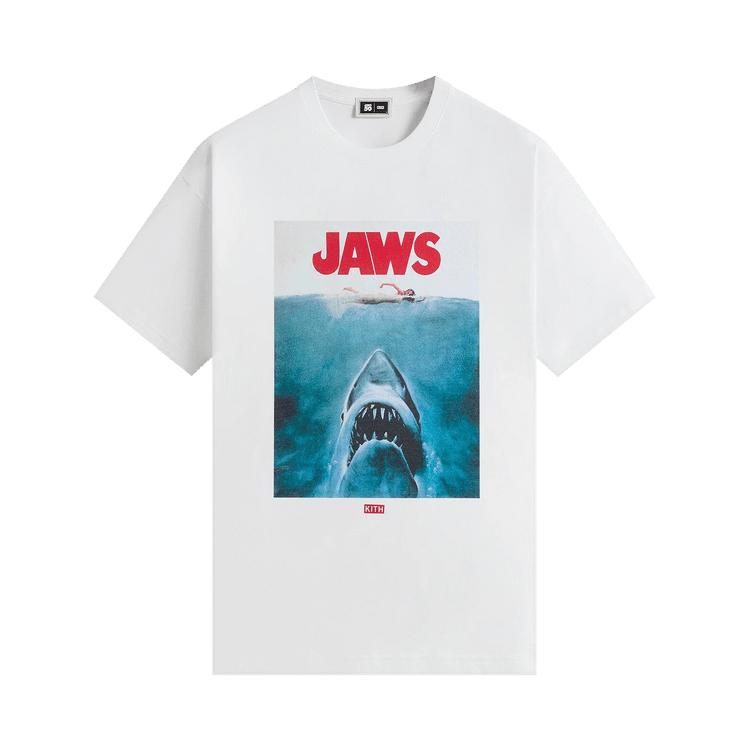 Kith For Jaws Main Poster Vintage Tee Bright White Men Tops KHM034213-101