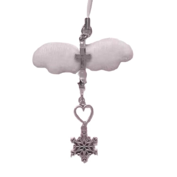 Elegant Winged Beaded Phone Chain Charm Beaded Phone Pendant for Women and Girls