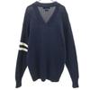 POLO RALPH LAUREN 90s Old Long sleeve V neck sweater L Navy knit Men's Used