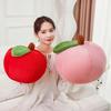 Cartoon Fruit Green Apple Throw Pillow Plush Toy Doll Red Apple Doll Home Pillow Girl Doll