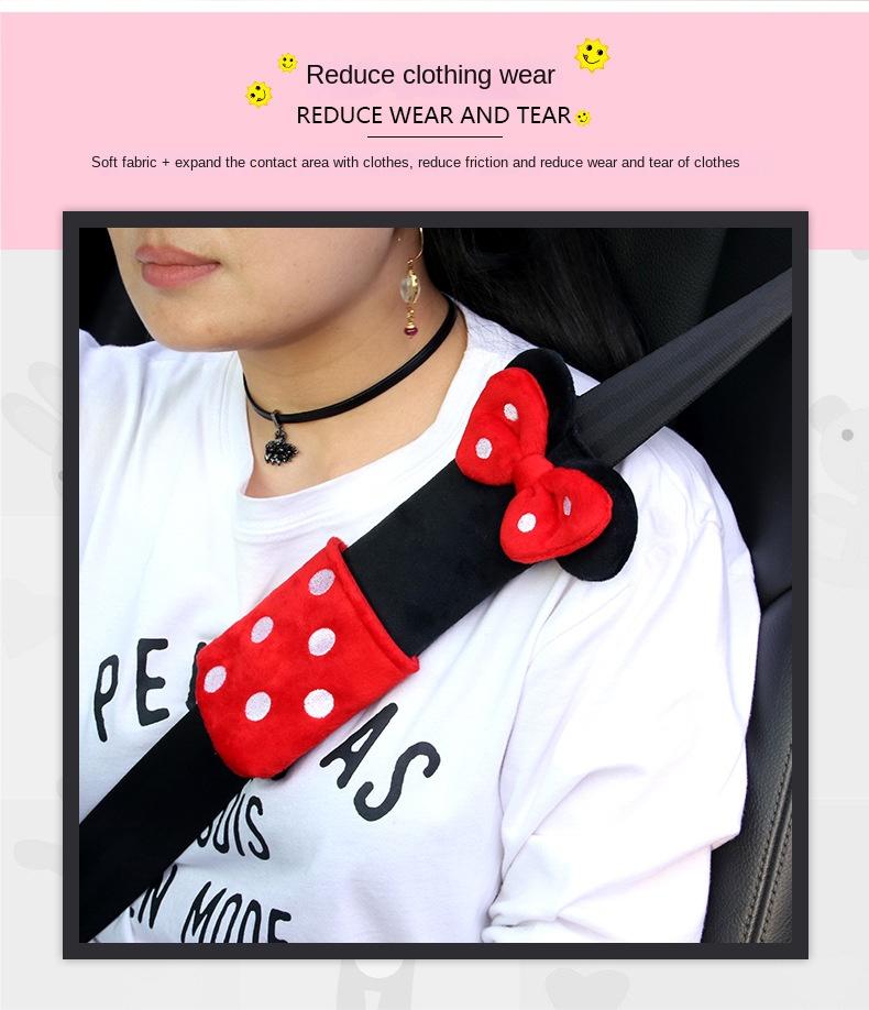 New Creative Cartoon Car Seat Belt Shoulder Guards Cute Cartoon Children's and Women's Seat Belt Shoulder