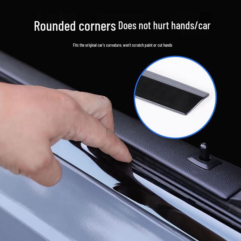 Black Window Trim & Door Frame Strip for BMW 3, 5 Series, X3, X5, X6 - Decorative Black Warrior Edition.