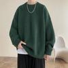 Men's Retro Knit Base Layer - Loose Fit for Autumn & Winter