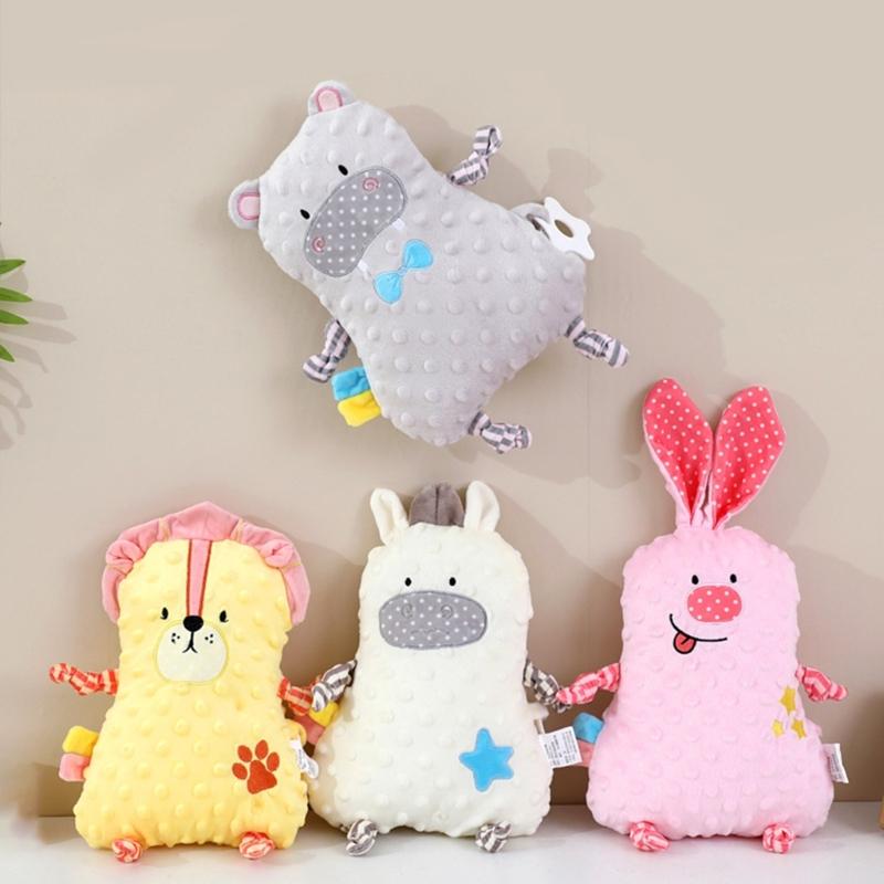 Kreskówkowa uspokajająca lalka, zabawka, poduszka dla malucha, miękkie, delikatne podparcie pluszowe do spania w pokoju dziecka