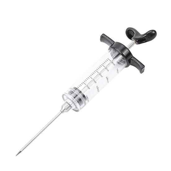 Turecká injekční stříkačka se 3 šroubovacími jehlami na marinádu Přenosný gril BBQ Maso Turecko Nástroje pro vstřikování marinády Sada Kuchyňské pomůcky