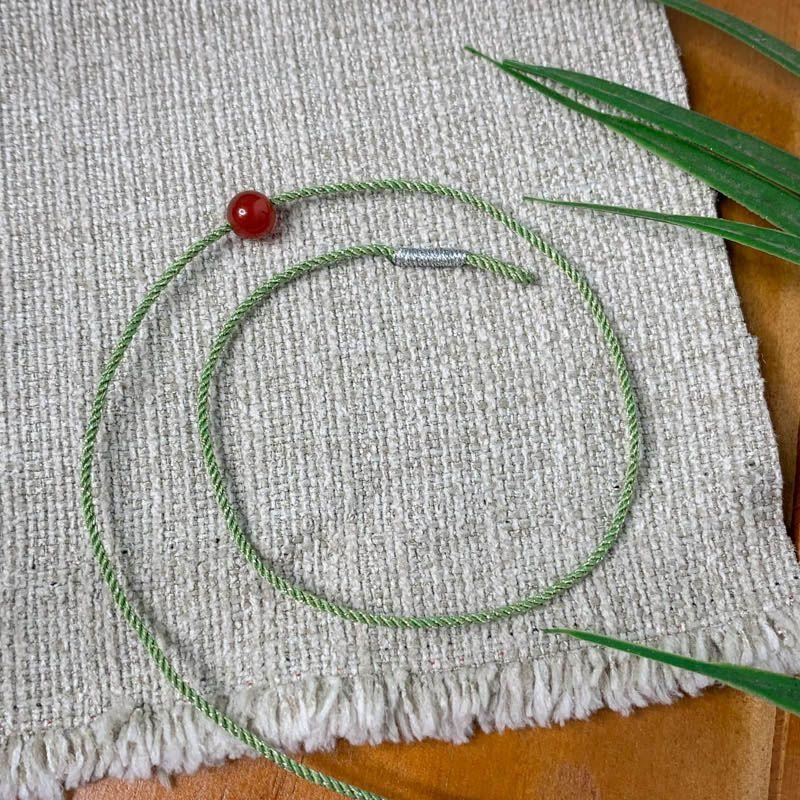 DIY Extremely Fine 1mm String Lucky Beads Anklet Carrying Strap