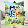 Winter Sports Fun Personalized Name Blanket Gift Customizable Blanket Warmthful Decor Throw For Livingroom Seaside Home Decor Office