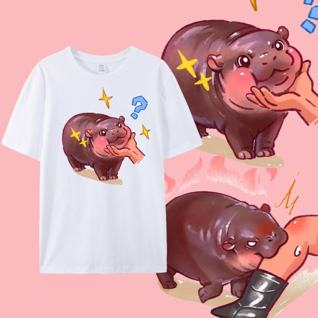 Moo Deng крошечный малыш бегемотик звезда Таиланд милый карликовый бегемот унисекс — фото 5