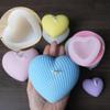 Weaving Heart Silicone Mold for DIY Candle, Fondant, Chocolate, Soap, Incense, and Gypsum Crafts.