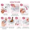 4200PM Mini Nail Dust Collector 60W Portable Nail Dust Extractor 450Pa Suction Nail Vacuum Cleaner Fan Nail Art Manicure Fan