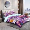 3pc Cartoon K-Pop Demon Hunters Girl Group Print Coreless Duvet Cover Set Multi Size Bedroom Dormitory Soft and Machine Washable